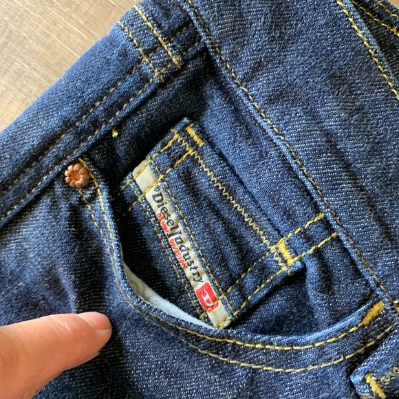 DIESEL Ramys Boot Cut Jeans Womens 28 Dark Wash Stretch Made Italy Lbl 27X32 - Picture 4 of 15